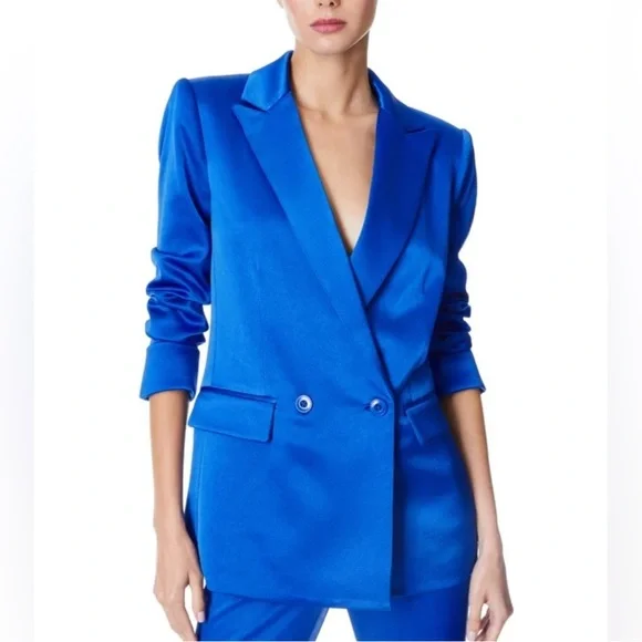 Alice + Olivia Vibrant Blue Blazer size 4 - Picture 1 of 5